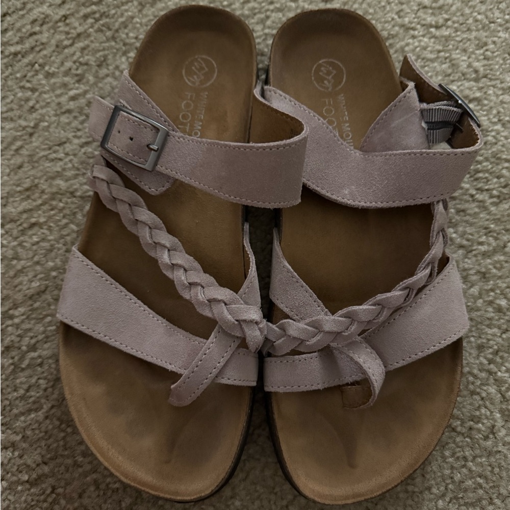 White Mountain Women's Braided Suede Slippers - Light Purple